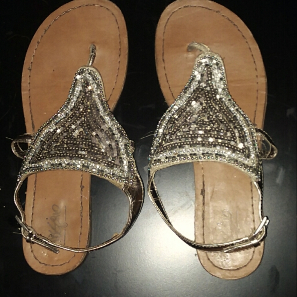 Women's sequin sandals